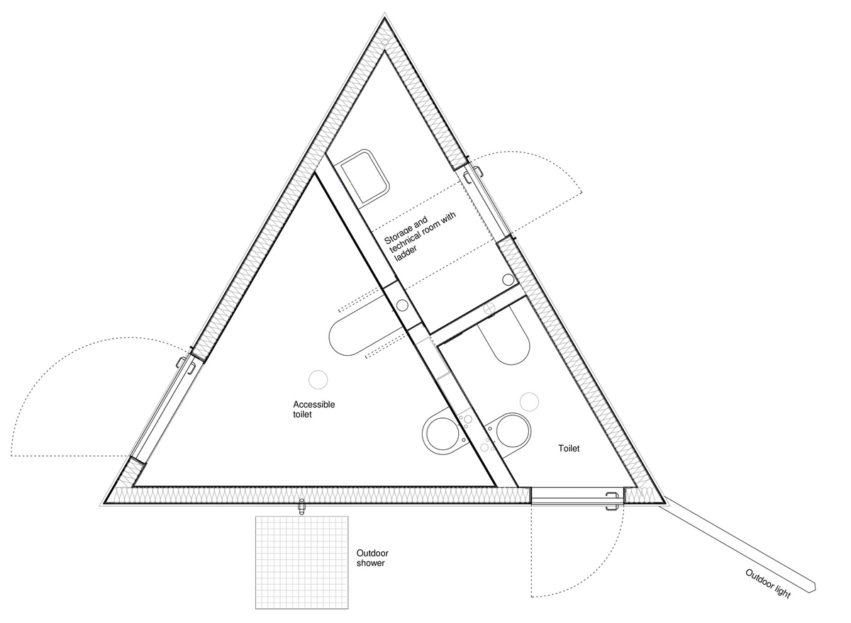 Thiết kế nhà hình tam giác